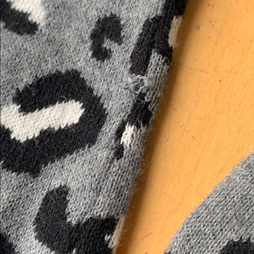 RACHEL ZOE Leopard Print Zip Up Sweater - Picture 11 of 14